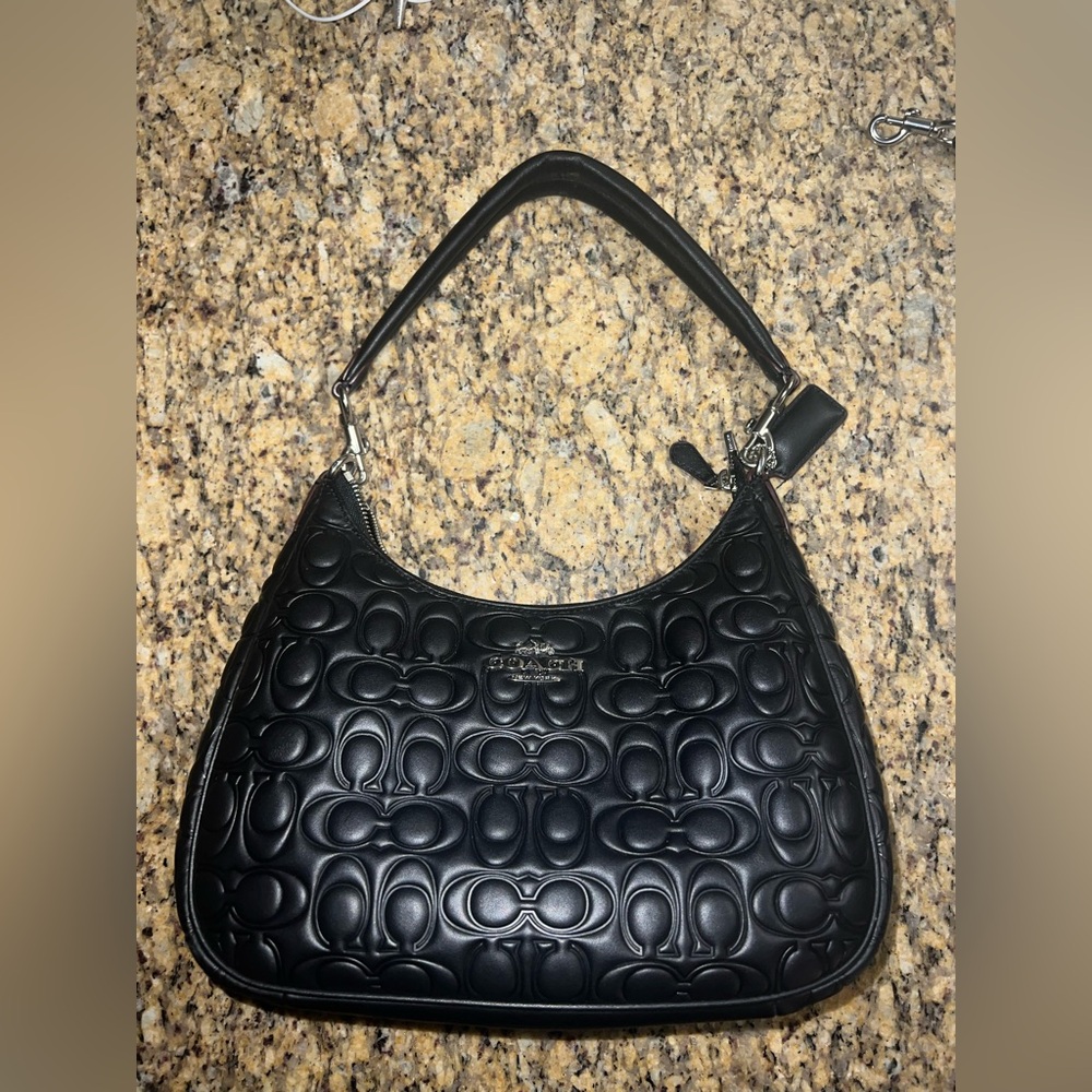 Coach Signature Leather Teri Hobo